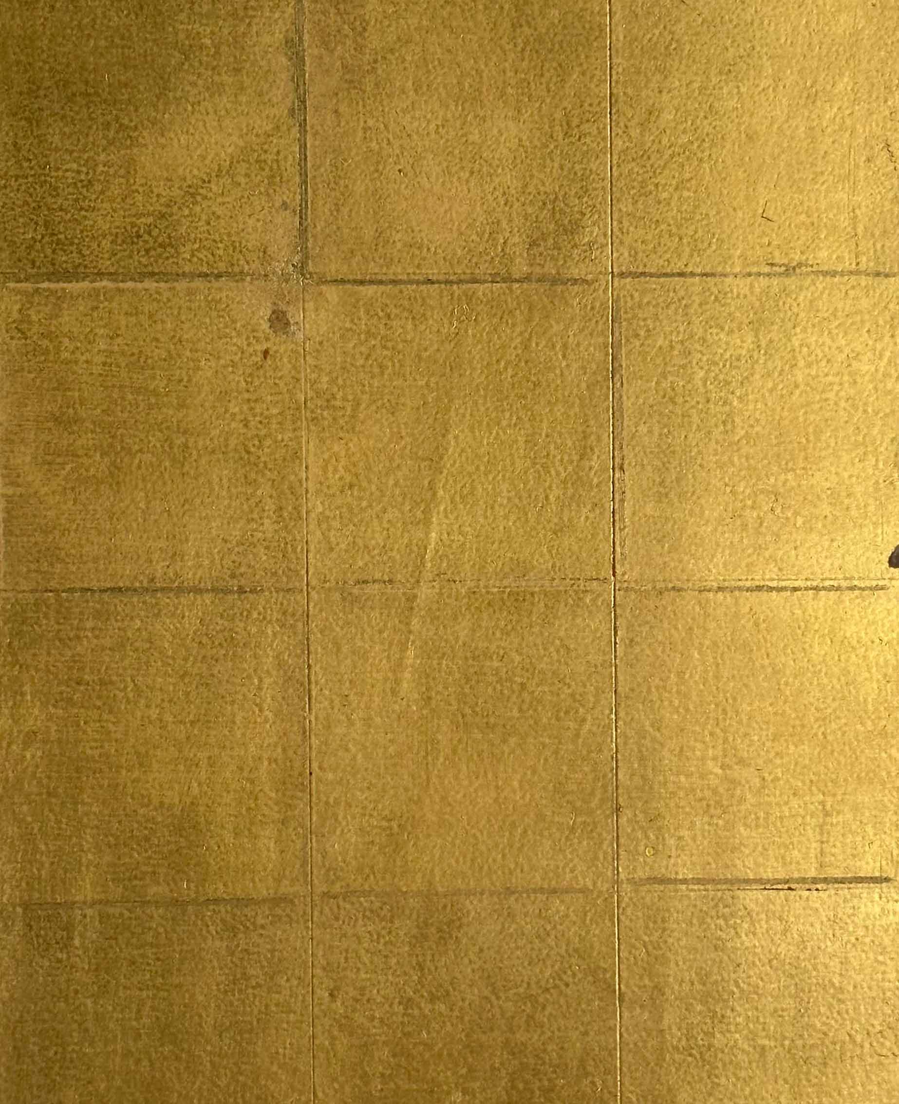 Gold Leaf Squares Distressed